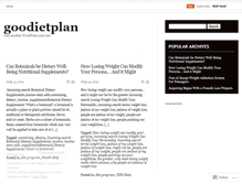 Tablet Screenshot of goodietplan.wordpress.com