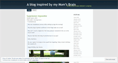 Desktop Screenshot of momsbrain.wordpress.com