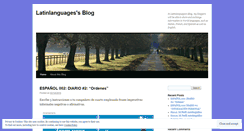 Desktop Screenshot of latinlanguages.wordpress.com