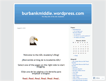 Tablet Screenshot of burbankmiddle.wordpress.com