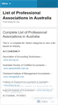 Mobile Screenshot of professionalassociationsinaustralia.wordpress.com