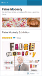 Mobile Screenshot of falsemodesty.wordpress.com