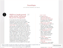 Tablet Screenshot of nomadologies.wordpress.com