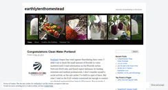 Desktop Screenshot of earthlytenthomestead.wordpress.com