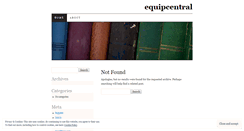 Desktop Screenshot of equipcentral.wordpress.com