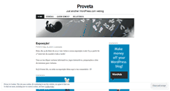 Desktop Screenshot of ofundodaproveta.wordpress.com