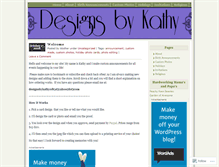 Tablet Screenshot of designsbykathy.wordpress.com