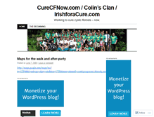 Tablet Screenshot of curecfnow.wordpress.com