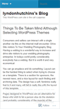 Mobile Screenshot of lyndonhutchins.wordpress.com