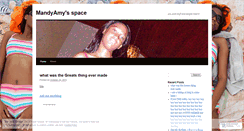 Desktop Screenshot of mandyamy7.wordpress.com