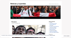 Desktop Screenshot of leyendasdemiedo.wordpress.com