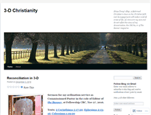 Tablet Screenshot of 3dchristianity.wordpress.com