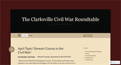 Desktop Screenshot of clarksvillecivilwar.wordpress.com