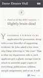Mobile Screenshot of dameeleanorhull.wordpress.com
