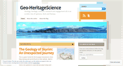 Desktop Screenshot of geoheritagescience.wordpress.com