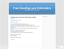 Tablet Screenshot of freestandinglaceembroidery.wordpress.com