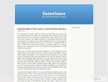 Tablet Screenshot of eazeeloans.wordpress.com