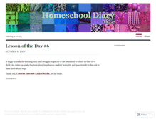 Tablet Screenshot of homeschooldiary.wordpress.com