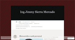 Desktop Screenshot of ingsierra.wordpress.com