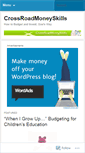 Mobile Screenshot of crossroadmoneyskills.wordpress.com