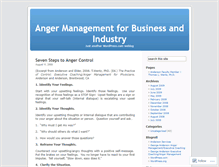 Tablet Screenshot of angered.wordpress.com