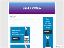 Tablet Screenshot of buildanddestroy.wordpress.com