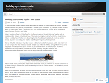Tablet Screenshot of holidayapartmentsspain.wordpress.com