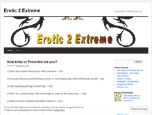 Tablet Screenshot of erotic2extreme.wordpress.com