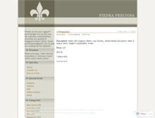 Tablet Screenshot of preciostones.wordpress.com