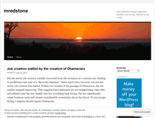 Tablet Screenshot of mredstone.wordpress.com