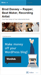 Mobile Screenshot of braddasseymusic.wordpress.com