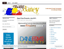 Tablet Screenshot of mangdaney.wordpress.com