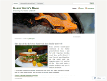 Tablet Screenshot of gabbygizzi.wordpress.com