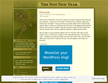 Tablet Screenshot of notnewyear.wordpress.com