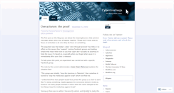 Desktop Screenshot of cybertreehugs.wordpress.com