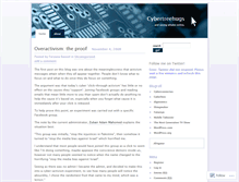 Tablet Screenshot of cybertreehugs.wordpress.com
