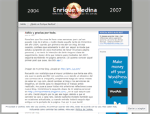 Tablet Screenshot of enriquemedina.wordpress.com