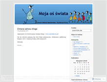 Tablet Screenshot of mojaosswiata.wordpress.com