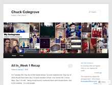 Tablet Screenshot of chuckcolegrove.wordpress.com