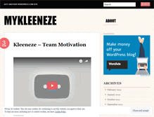 Tablet Screenshot of mykleeneze.wordpress.com