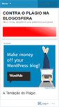 Mobile Screenshot of contraoplagio.wordpress.com