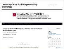 Tablet Screenshot of chapmanleatherbyinternships.wordpress.com