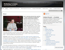 Tablet Screenshot of mediatingcertainty.wordpress.com
