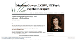 Desktop Screenshot of maxinegower.wordpress.com