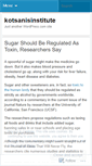 Mobile Screenshot of kotsanisinstitute.wordpress.com