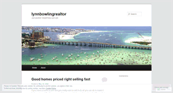 Desktop Screenshot of lynnbowlingrealtor.wordpress.com