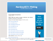 Tablet Screenshot of marsboy683.wordpress.com