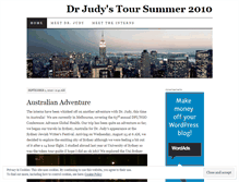 Tablet Screenshot of drjudystour2010.wordpress.com