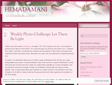 Tablet Screenshot of hemadamani.wordpress.com