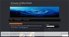 Desktop Screenshot of grimoireofmissshark.wordpress.com